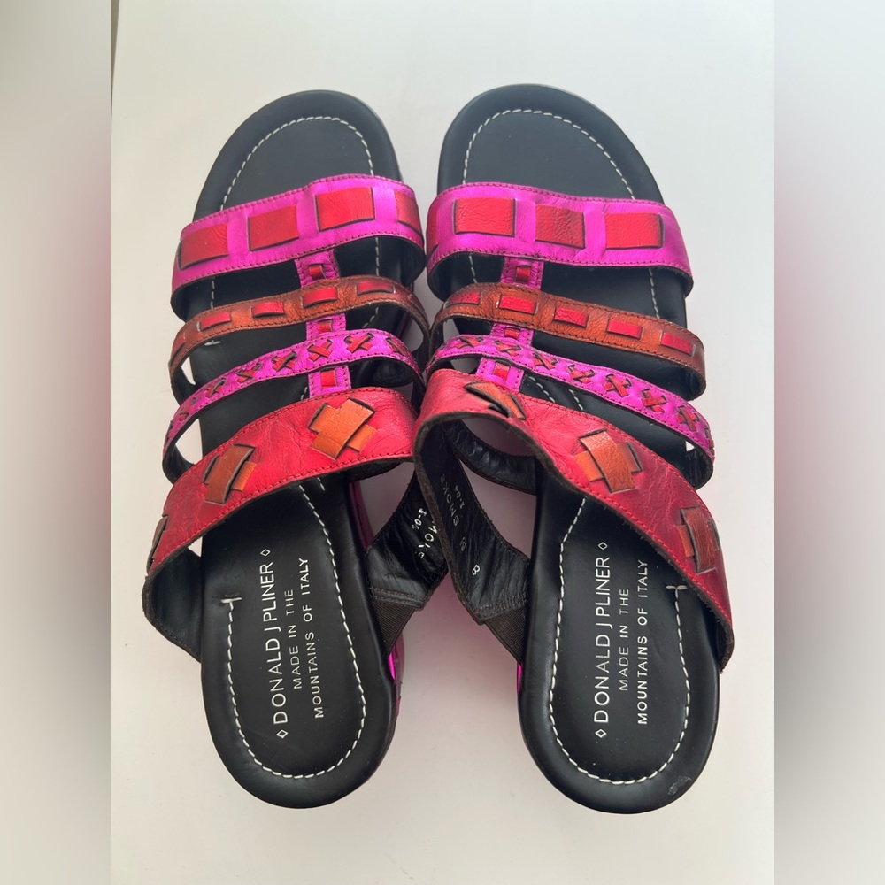 Donald Pliner Colorful Women's Wedge Sandals - Picture 3 of 10